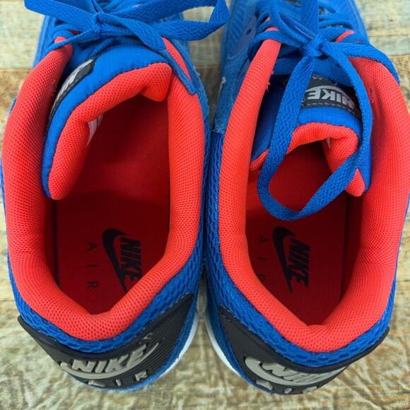 Nike Air Max 90 Essential Suede Electric Blue White 537384-407 Mens Size 11 Rare main image 7